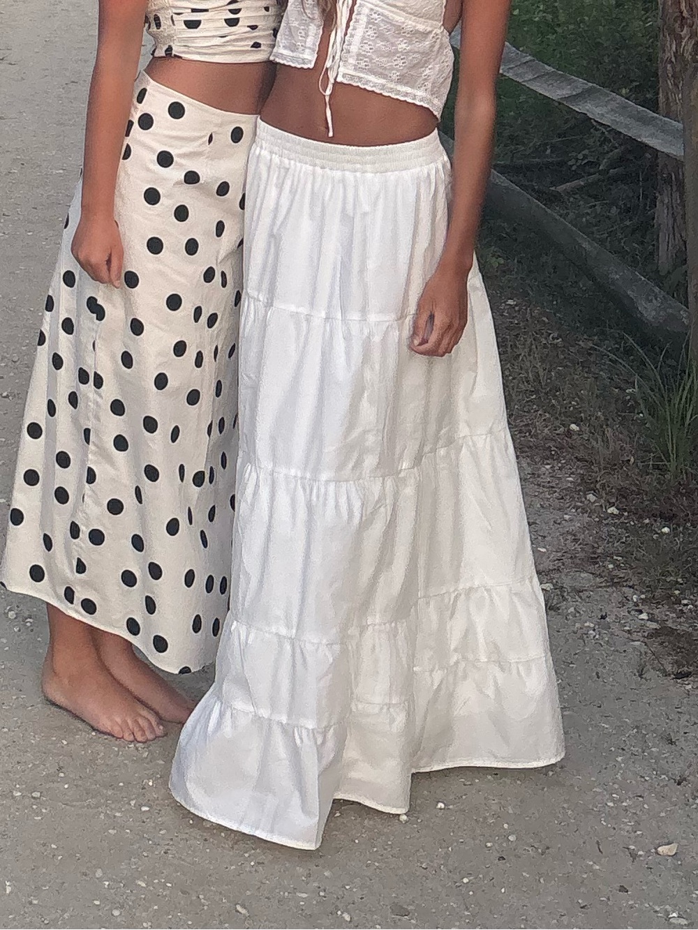 Princess Polly White Tiered Maxi Skirt